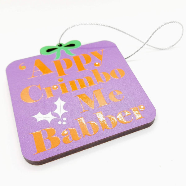 Bristolian Colourful Wooden Christmas Tree Decorations