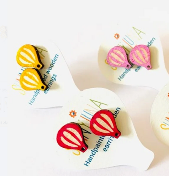 Hot Air Balloon Earrings by Adriana Barrios