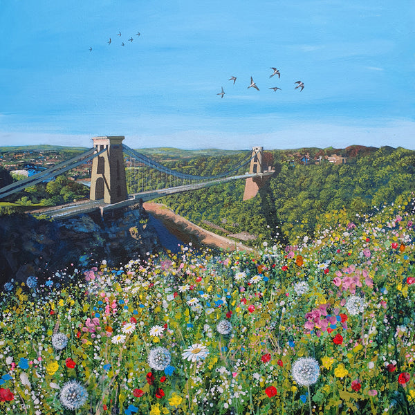 Bristol Art: Clifton Suspension Bridge Print by Jenny Urquhart
