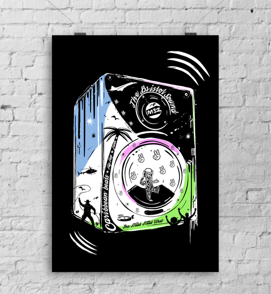 Bristol Sound - A3 Art Print by Lou Boyce | The Bristol Shop