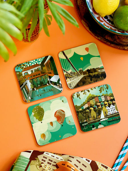 Bristol Yellow Coaster Set