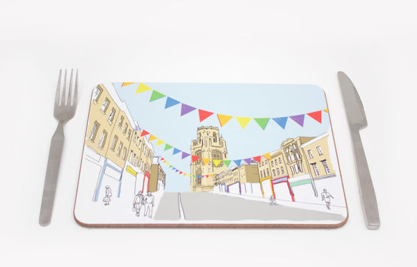 Colourful Park Street Placemat by Rolfe & Wills