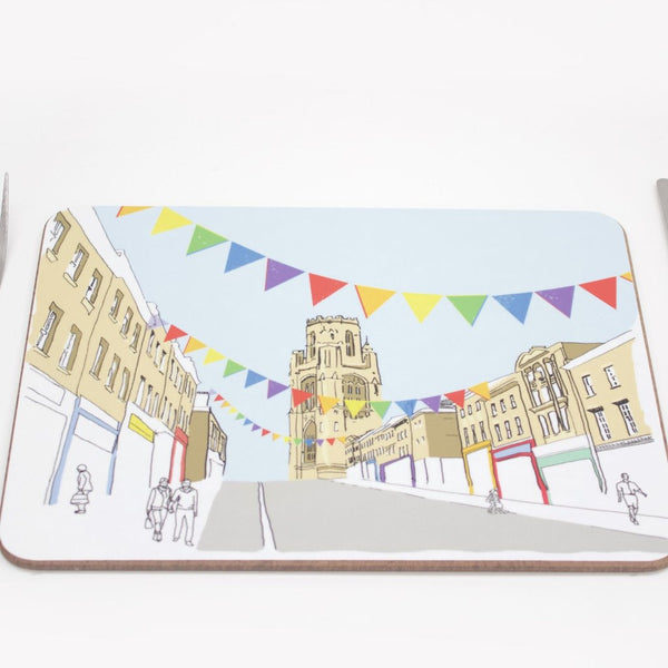 Colourful Park Street Placemat by Rolfe & Wills