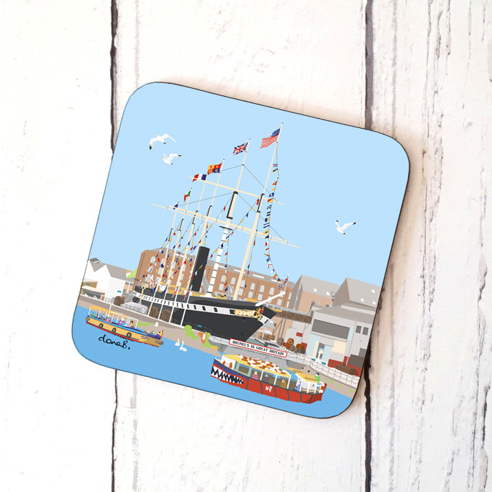 Floating Bristol Coaster by Dona B drawings The Bristol Shop