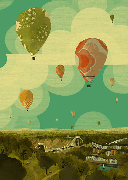 Bristol Balloon Fiesta A3 Print