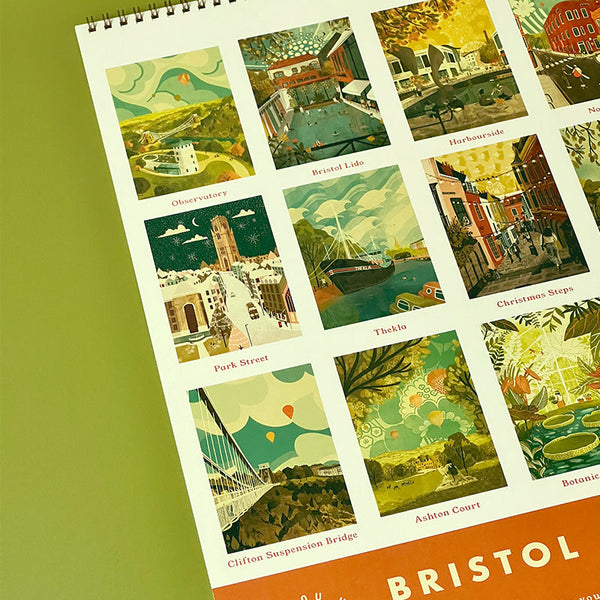 Bristol Calendar 2025 | Bristol set of 12 A4 Prints by Emy Lou Holmes