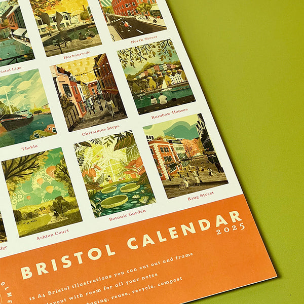 Bristol Calendar 2025 | Bristol set of 12 A4 Prints by Emy Lou Holmes