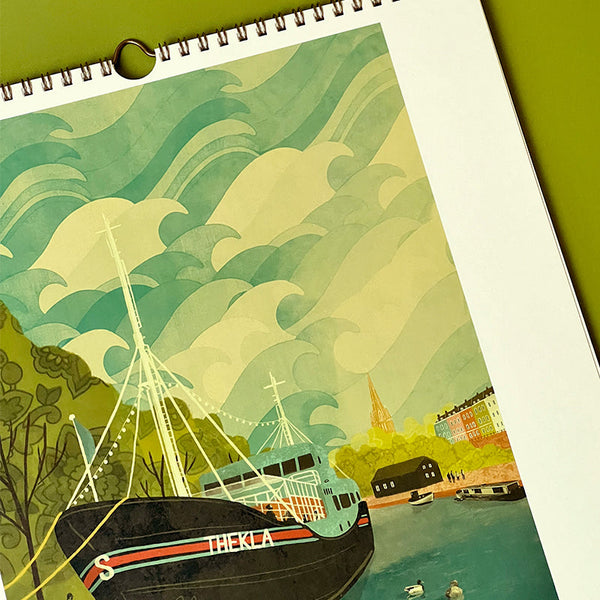 Bristol Calendar 2025 | Bristol set of 12 A4 Prints by Emy Lou Holmes