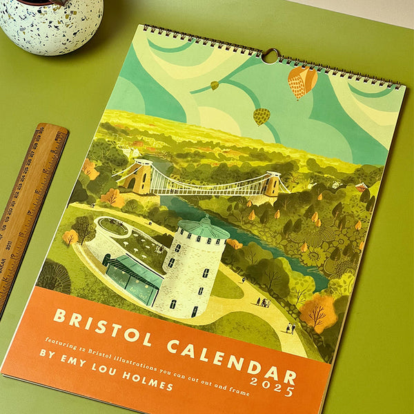 Bristol Calendar 2025 | Bristol set of 12 A4 Prints by Emy Lou Holmes