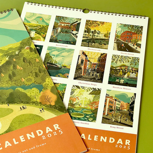 Bristol Calendar 2025 | Bristol set of 12 A4 Prints by Emy Lou Holmes