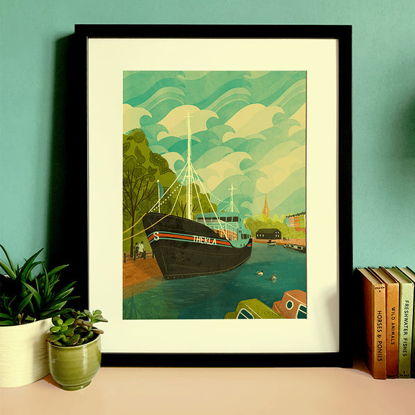 Bristol Thekla A3 Print by Emy Lou Holmes