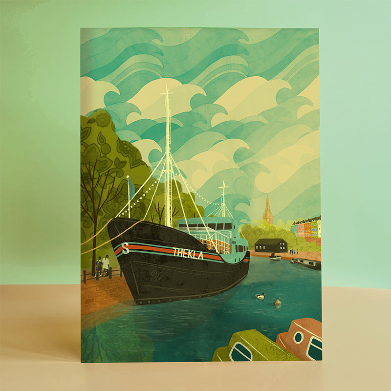 Bristol Thekla A3 Print by Emy Lou Holmes