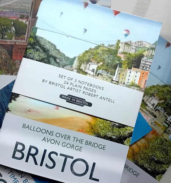 Bristol Notebooks (Set of 3) by local Pastel Artist Robert Antell