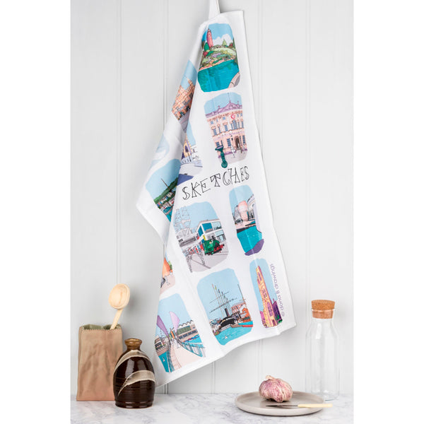 Bristol Tea Towel - Sketches Twelve