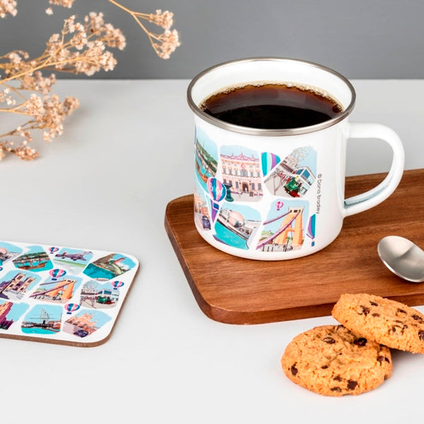 Bristol Enamel Mug - Bristol Sketches
