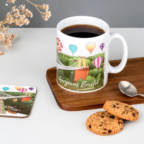 Bristol Mug with illustration of Clifton Suspension Bridge 