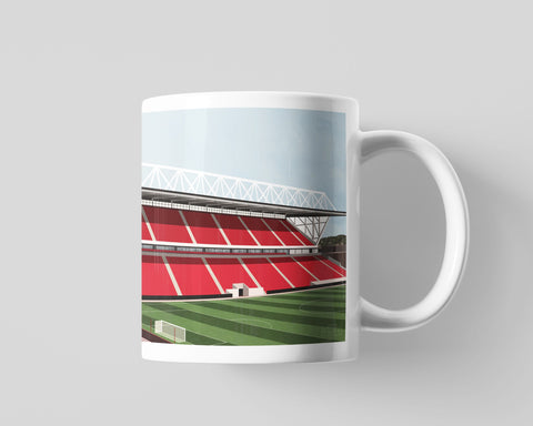 Bristol City mug featuring an illustration Ashton Gate