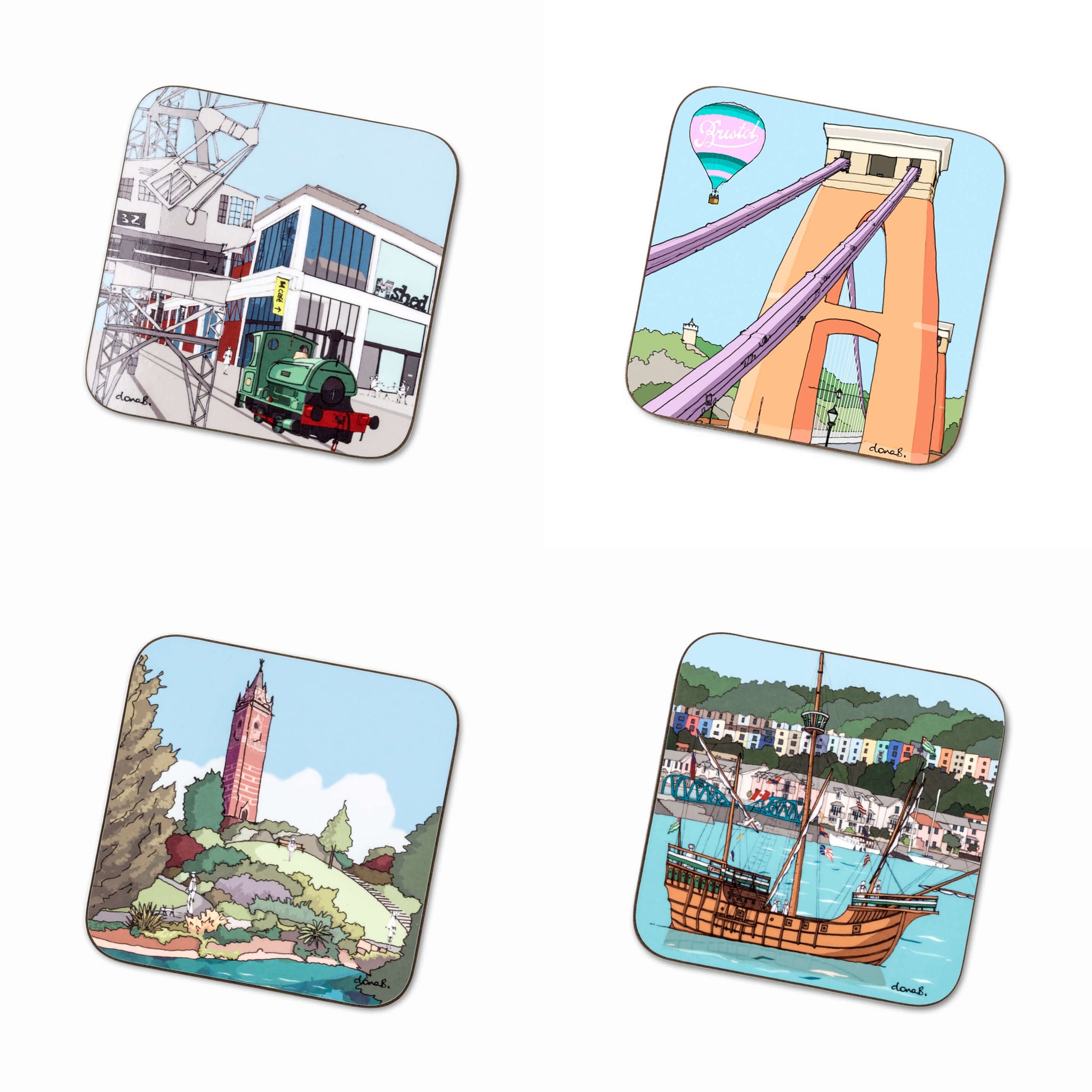 Bristol Coasters Gift Set