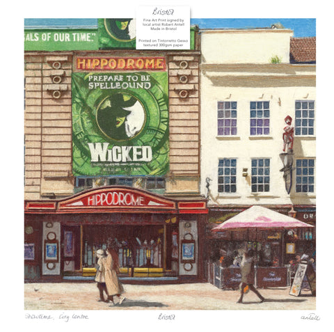 Bristol Hippodrome, Wicked, Art Print