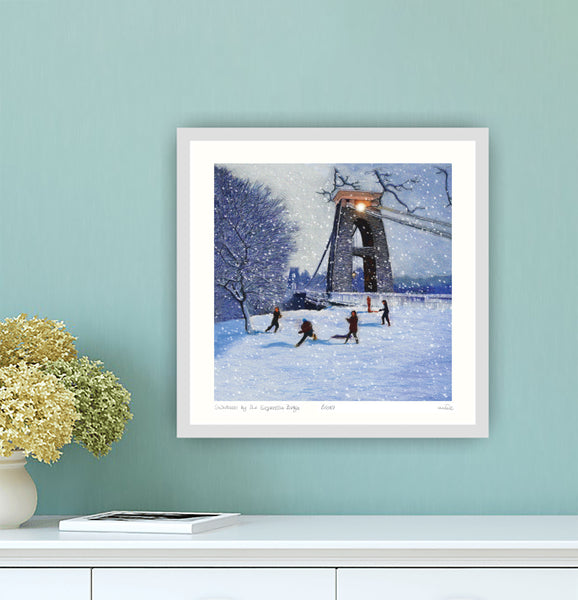 Bristol in winter art print