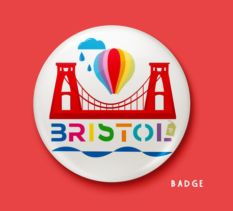 Clifton Suspension Bridge Bristol Badges (set of 3)