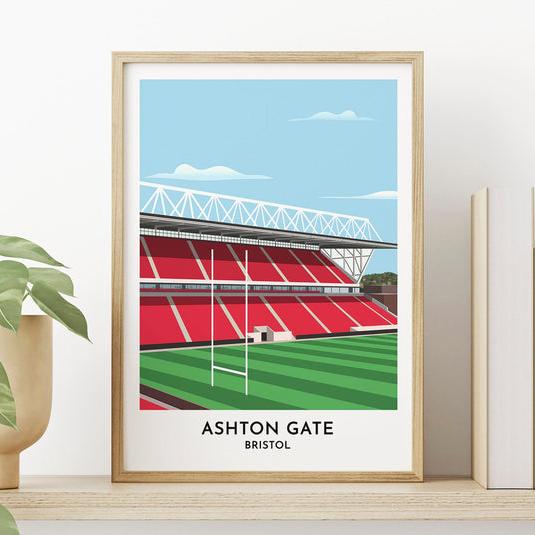 Bristol Rugby Ashton Gate Art Print