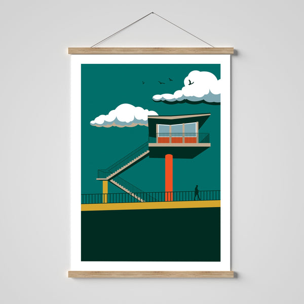 Plimsoll Swing Bridge Control Tower, Bristol print by Susan Taylor