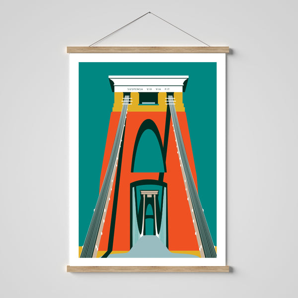 Leigh Woods Tower, Clifton Suspension bridge, Bristol print by Susan Taylor