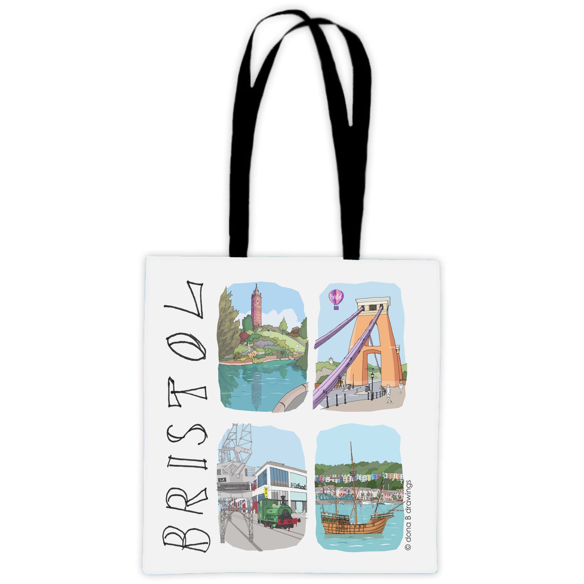 Bristol Tote Bags designed by local artists at The Bristol Shop
