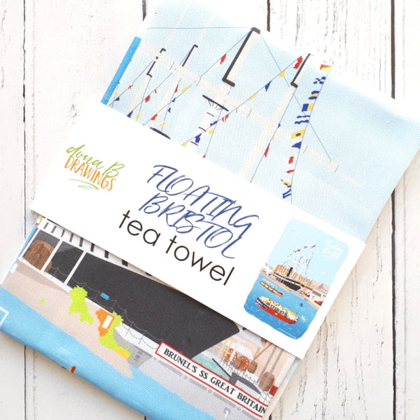 Bristol Tea Towel - Floating Bristol