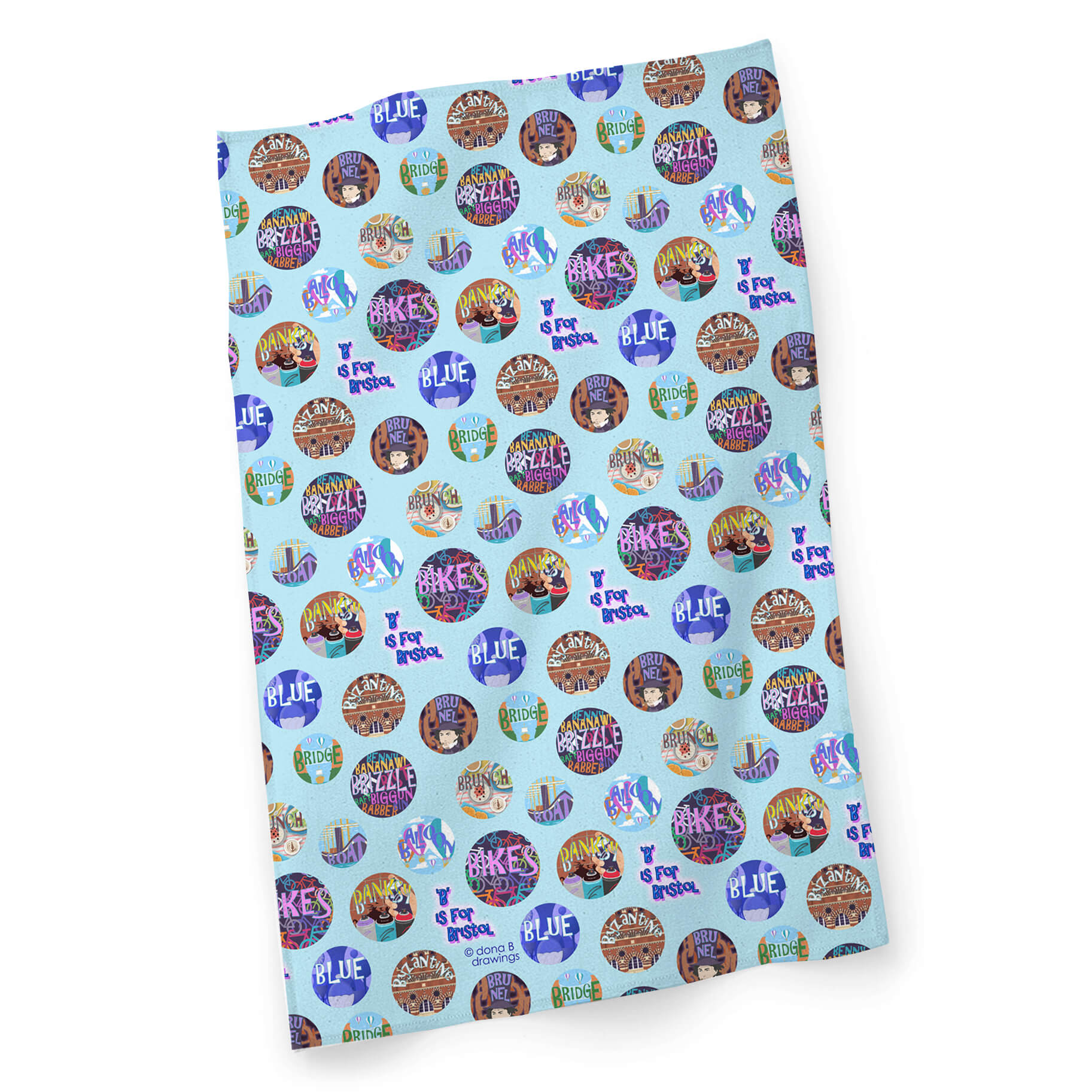 B is for Bristol Tea Towel