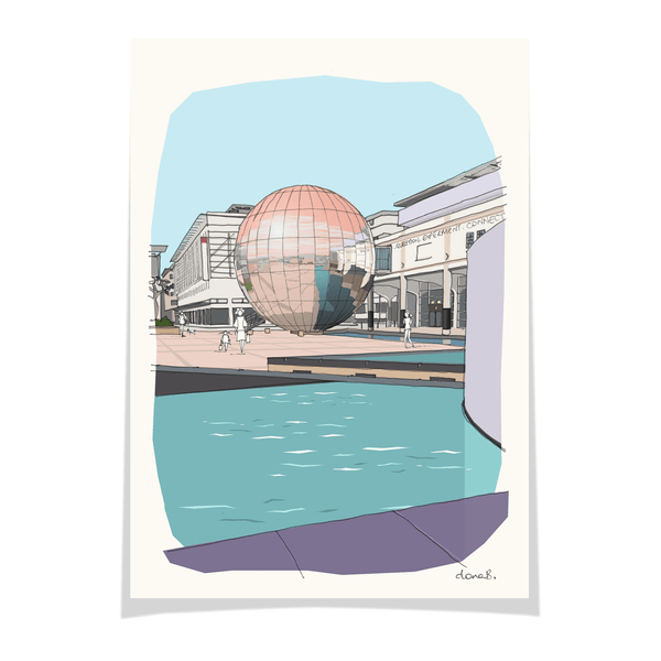 Bristol We the Curious Print - Planetarium & Millennium Square