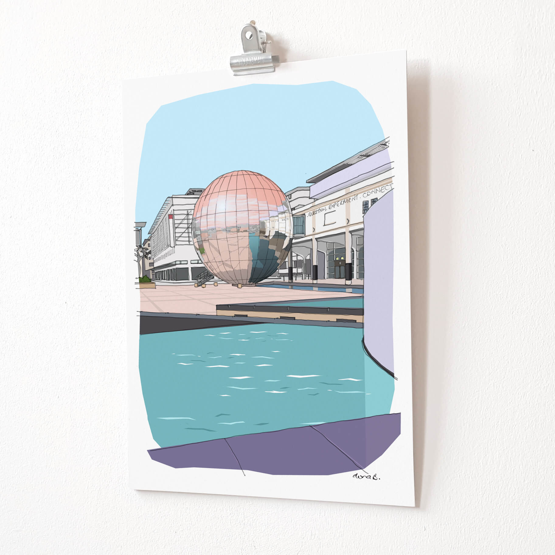 Bristol We the Curious Print - Planetarium & Millennium Square