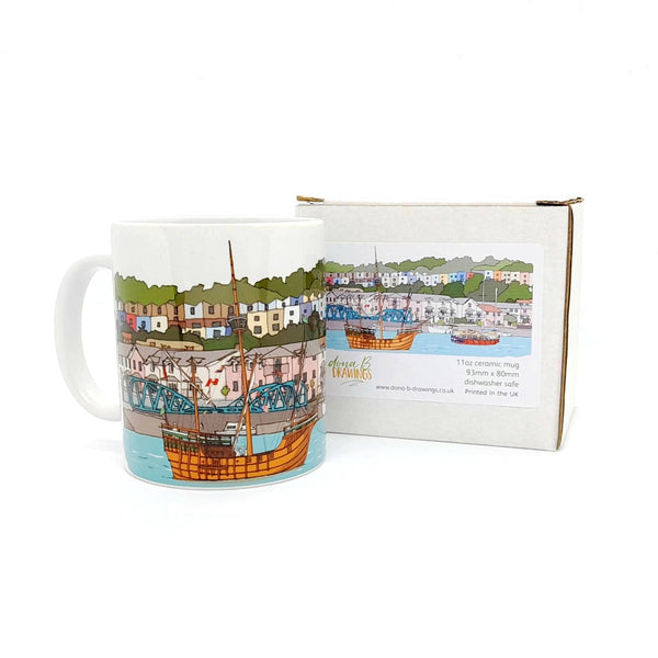 Bristol Ceramic Mug - Bristol Matthew & Colourful Houses