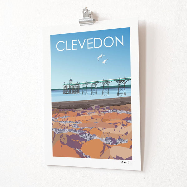 Clevedon Travel Poster Art Quality Print