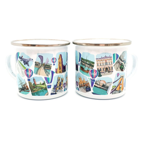 Bristol Enamel Mug - Bristol Sketches