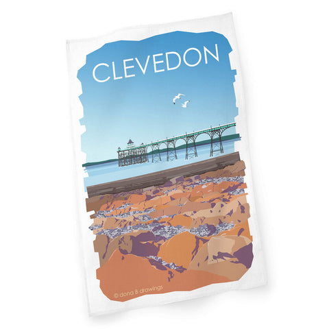 Clevedon Pier Tea Towel
