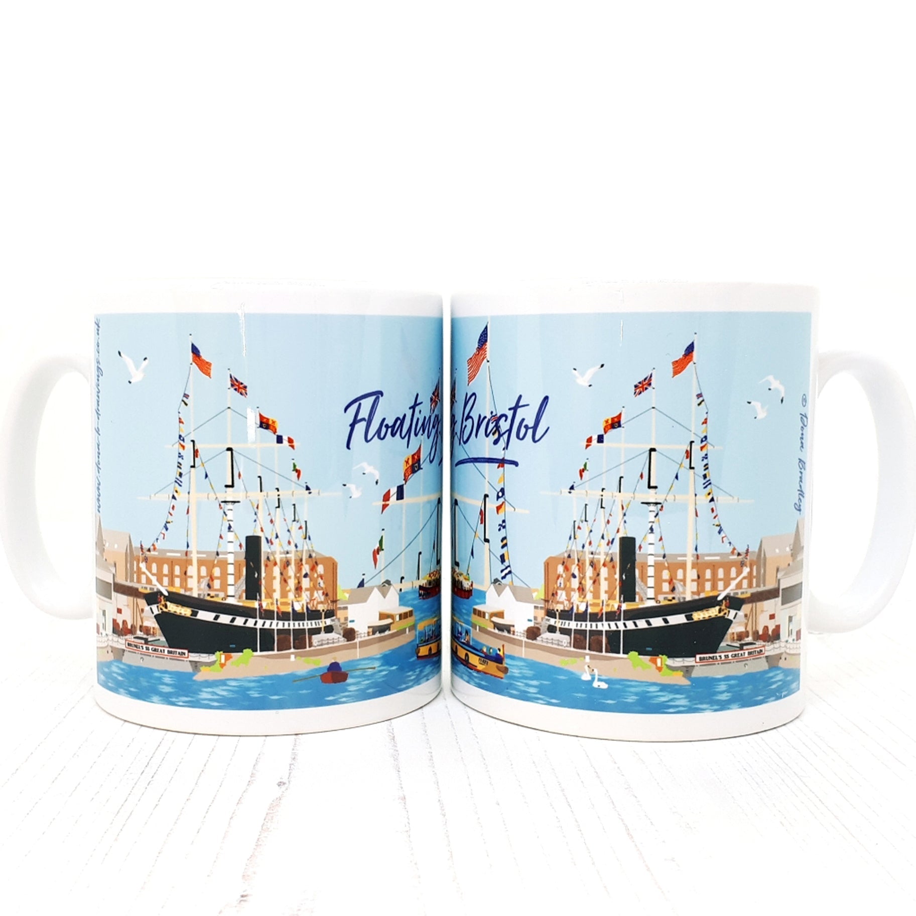 Bristol Ceramic Mug - Floating Bristol