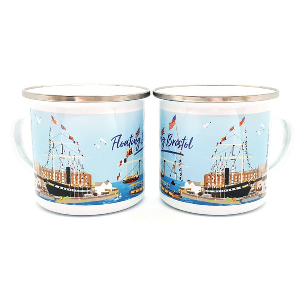 Bristol Enamel Mug - Floating Bristol