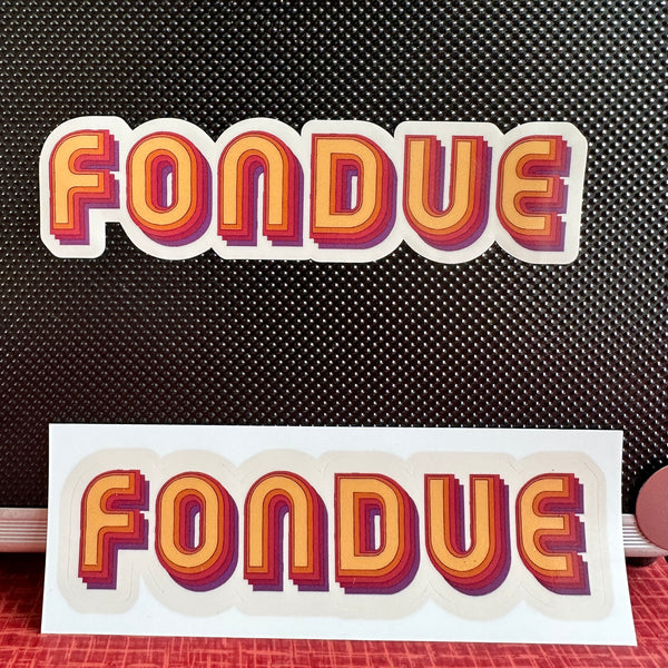 Fondue Vinyl Sticker