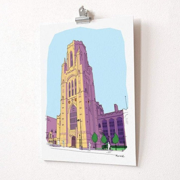 University of Bristol, Wills Building Print