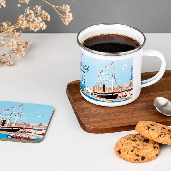 Bristol Enamel Mug - Floating Bristol