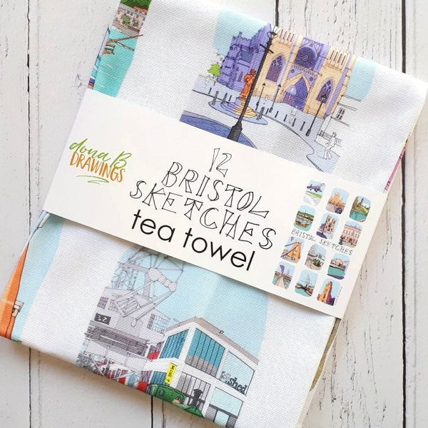 Bristol Tea Towel - Sketches Twelve