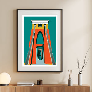 Leigh Woods Tower, Clifton Suspension bridge, Bristol print by Susan Taylor