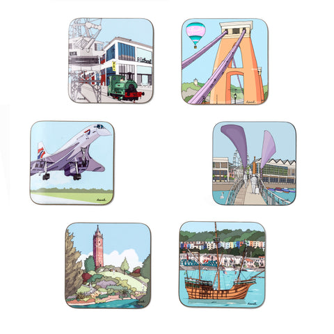 Bristol Coasters Gift Set (set of 6)