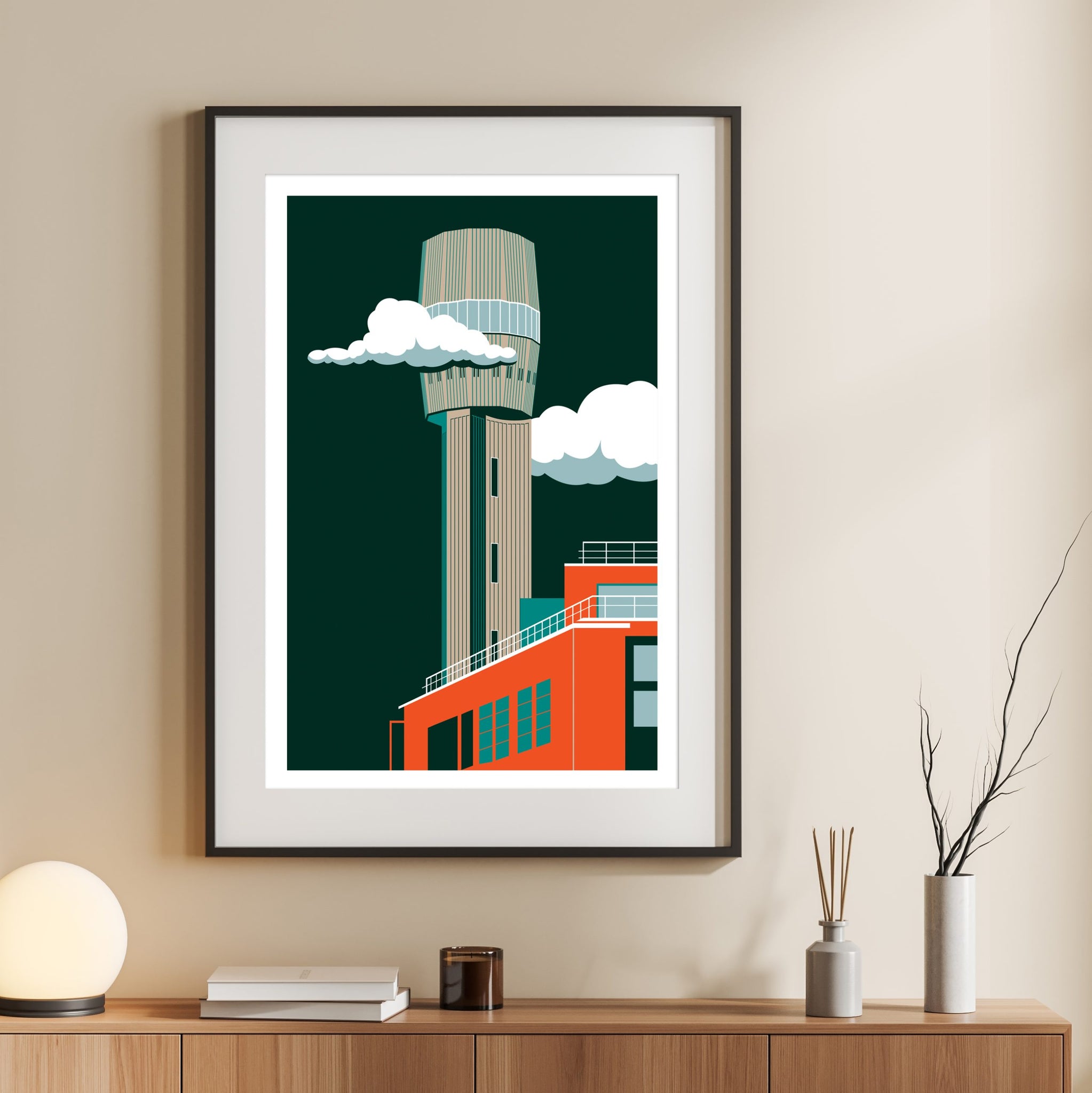 Cheese Lane Shot Tower Bristol Art Print