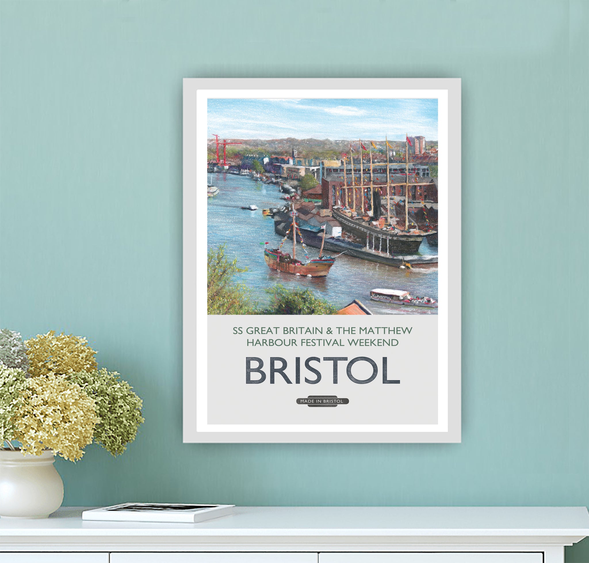 SS Great Britain Bristol travel poster