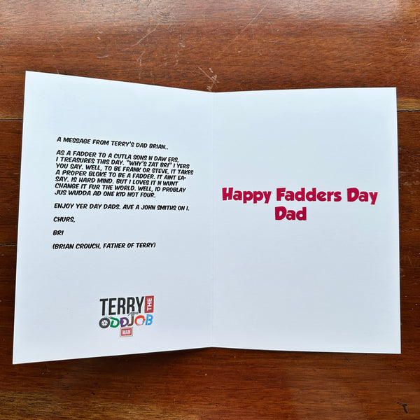 Terry the Odd Job Man Father's Day Card, Bristol Father's Day Card