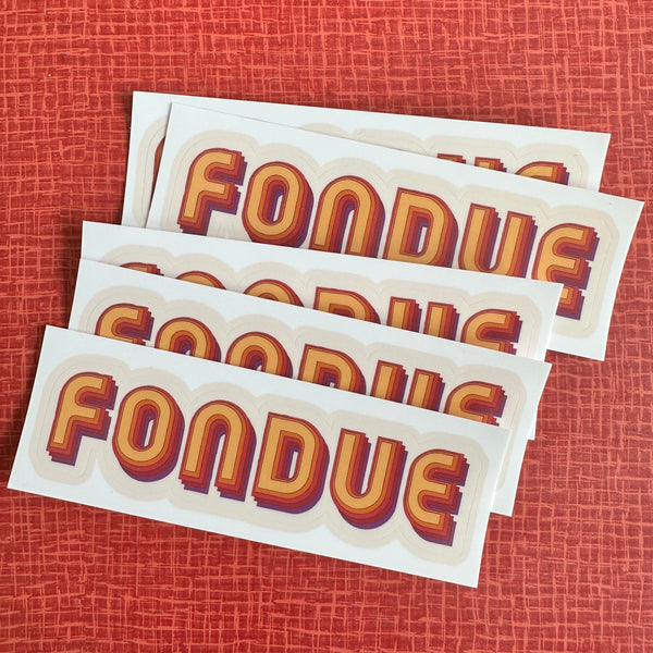 Fondue Vinyl Sticker