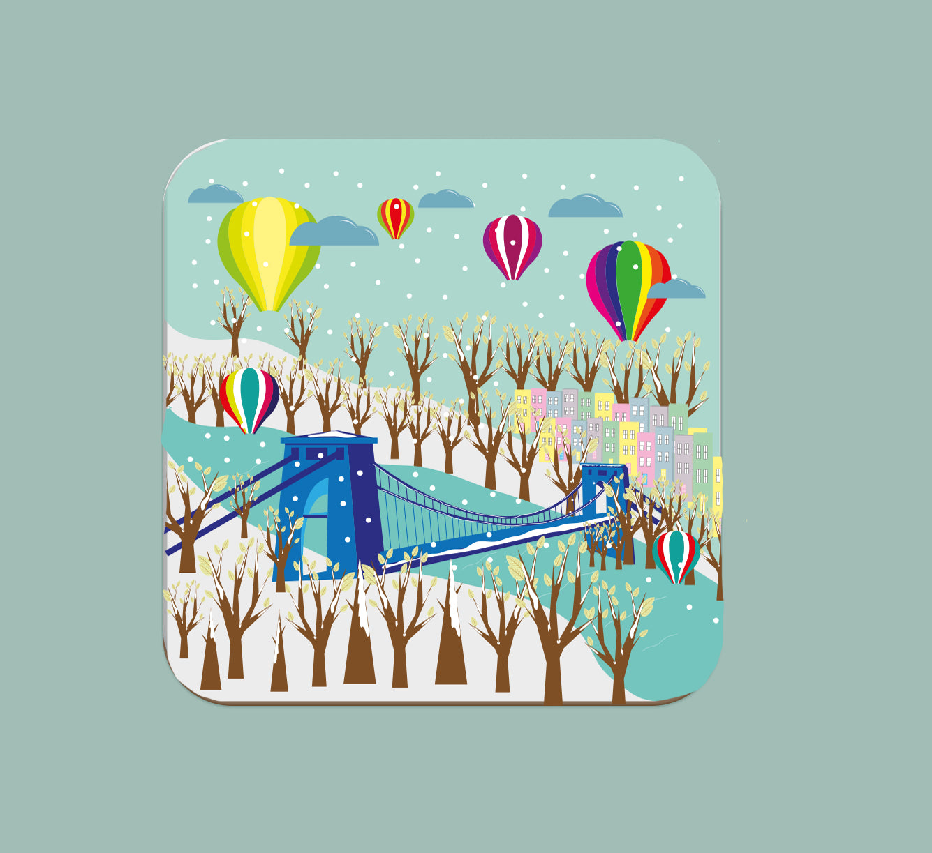 Winter in Bristol Coaster by Adriana Barrios